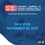 Atenção: 31º Congresso Acadêmico de Iniciação Científica (CAIC) & 14º Congresso Acadêmico de Iniciação Tecnológica (CAIT)