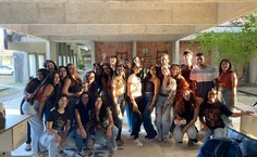 Equipe da extensão Medicamento Salva Vidas atuando junto aos Feras 2023.2