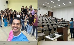 Aula inaugural com o egresso Daniel Porto
