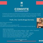 Apresentação e Defesa de Memorial Acadêmico para fins de promoção de Professor Titular da Profa. Dra. Camila Braga Dornelas.