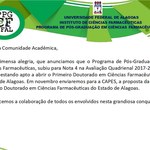 PPGCF - NOTA 4,0 na Avaliação da CAPES.