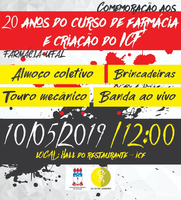 Comemorações: 20 anos do Curso de Farmácia e Criação do Instituto de Ciências Farmacêuticas